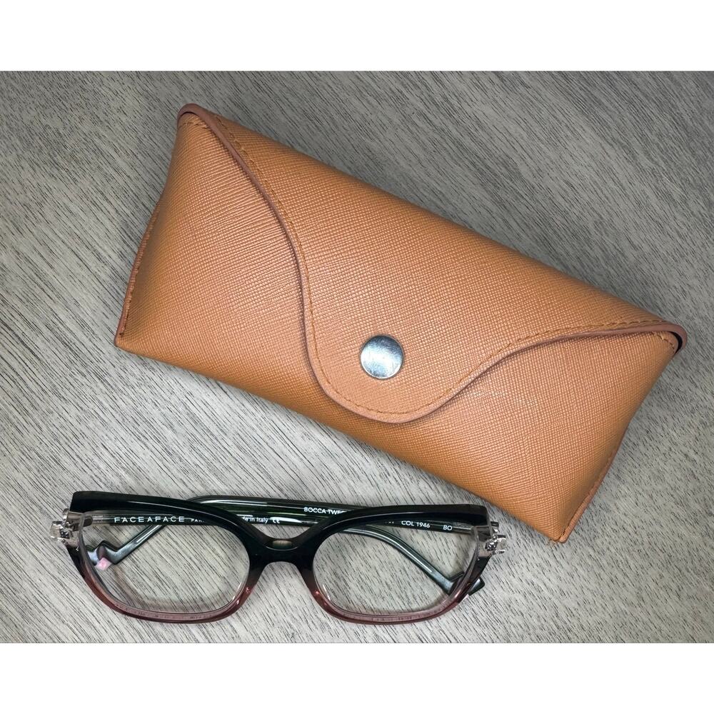 FACE A FACE Bocca Tweet 2 Pink & Green Degrade Prescription Glasses 55-18-141